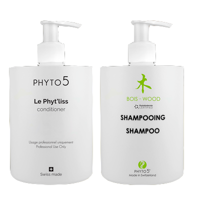 Pakket - Love is in the Hair - Hout Shampoo met conditioner 2x 500ml